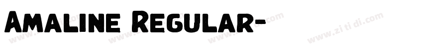 Amaline Regular字体转换 Amaline Regular字体转换